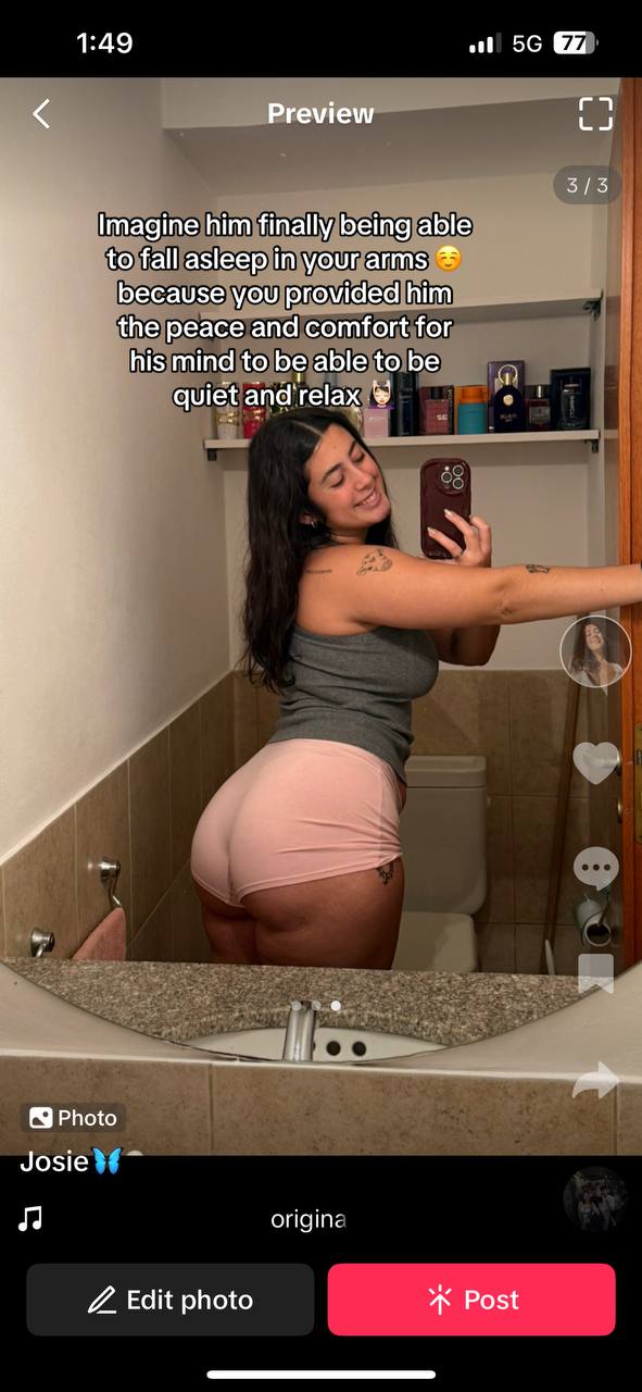 Caption gives the slide emotional texture